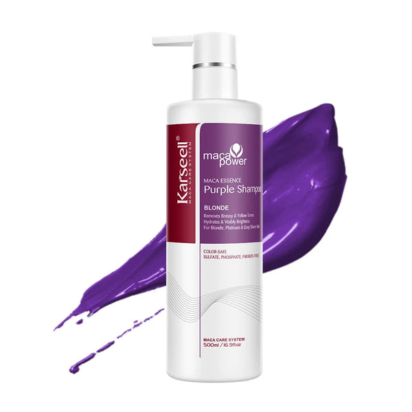 Karseell Purple Shampoo - Color-Correcting Shampoo for Blonde, Silver, and Gray Hair
