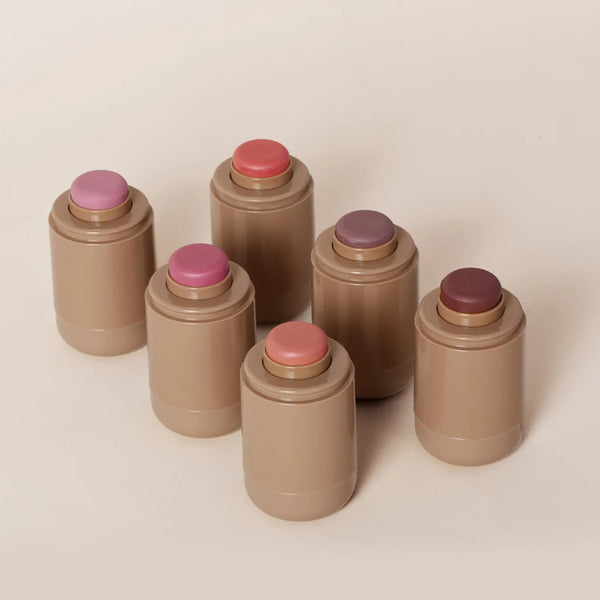 Magic Blush Stick 3-in-1 Cheek Lip Tinted Moistured Blush Stick Silky Brighten Blush Cream Blusher Cosmetics Tubes Matte Contour